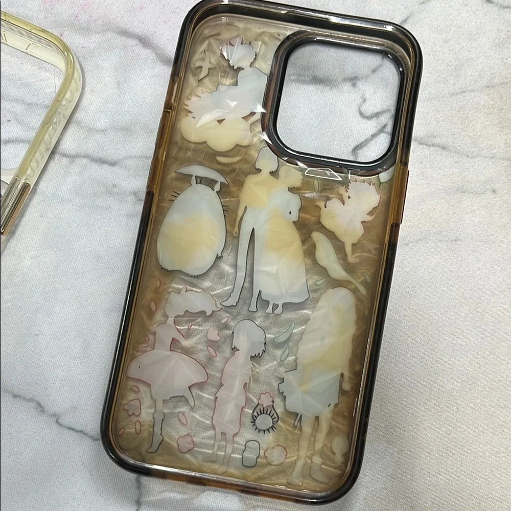 iPhone 13 Pro Phone Case Bundle - Floral and My Neighbor Totoro